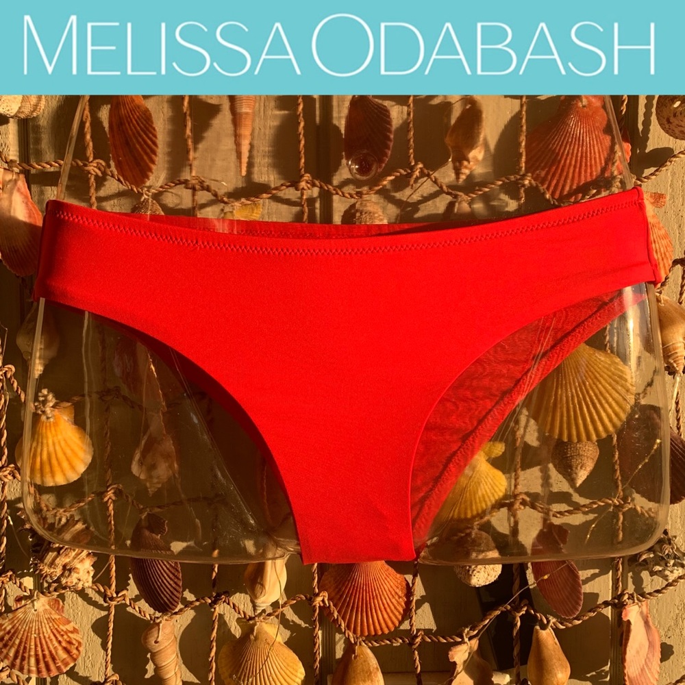 Melissa Odabash Red Swimsuit Bikini Bottom SM M